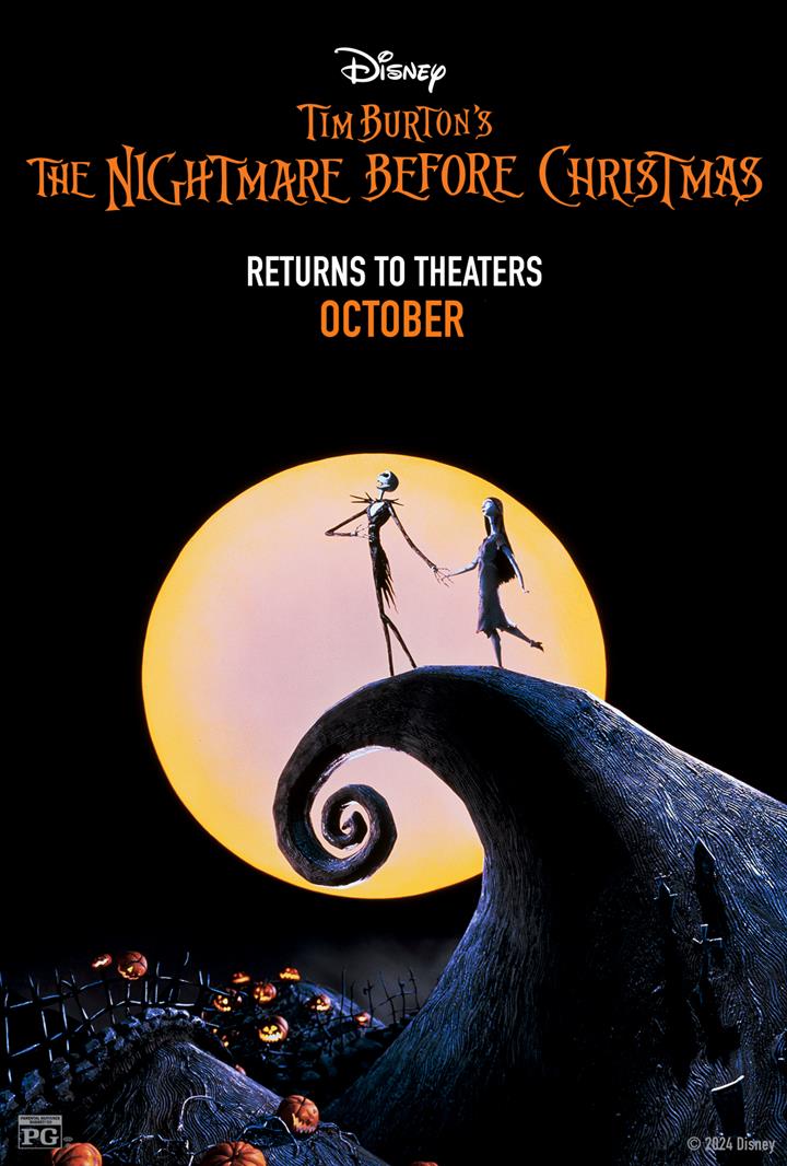 The Nightmare Before Christmas Rerelease 2025 Movie Poster