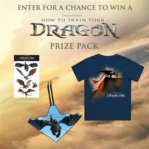 Instagram Exclusive How To Train Your Dragon Youth Prize Pack Giveaway! image