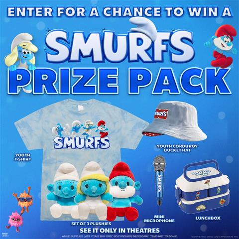 Instagram Exclusive Smurfs Prize Pack Giveaway image