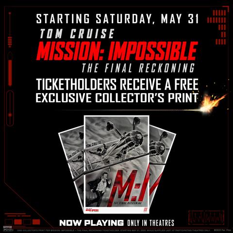 Mission Impossible The Final Reckoning Collector's Print on 5.31.2025 image