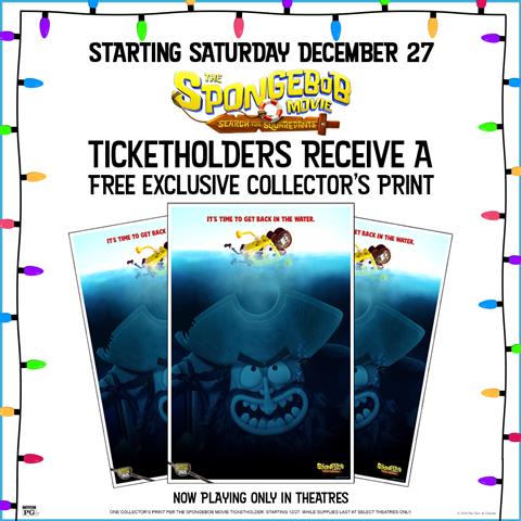 Spongebob Collector Print Giveaway 12.27 image