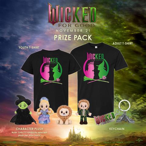 Wicked For Good Prize Pack Giveaway image