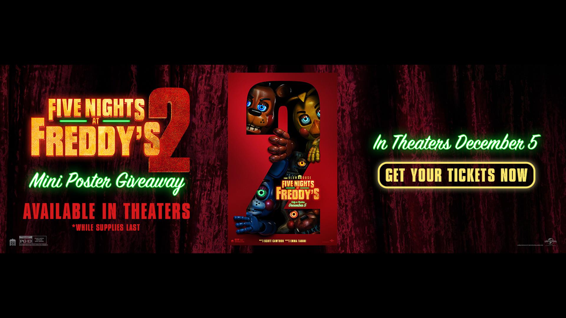 FNAF 2 Mini Poster Giveaway  image