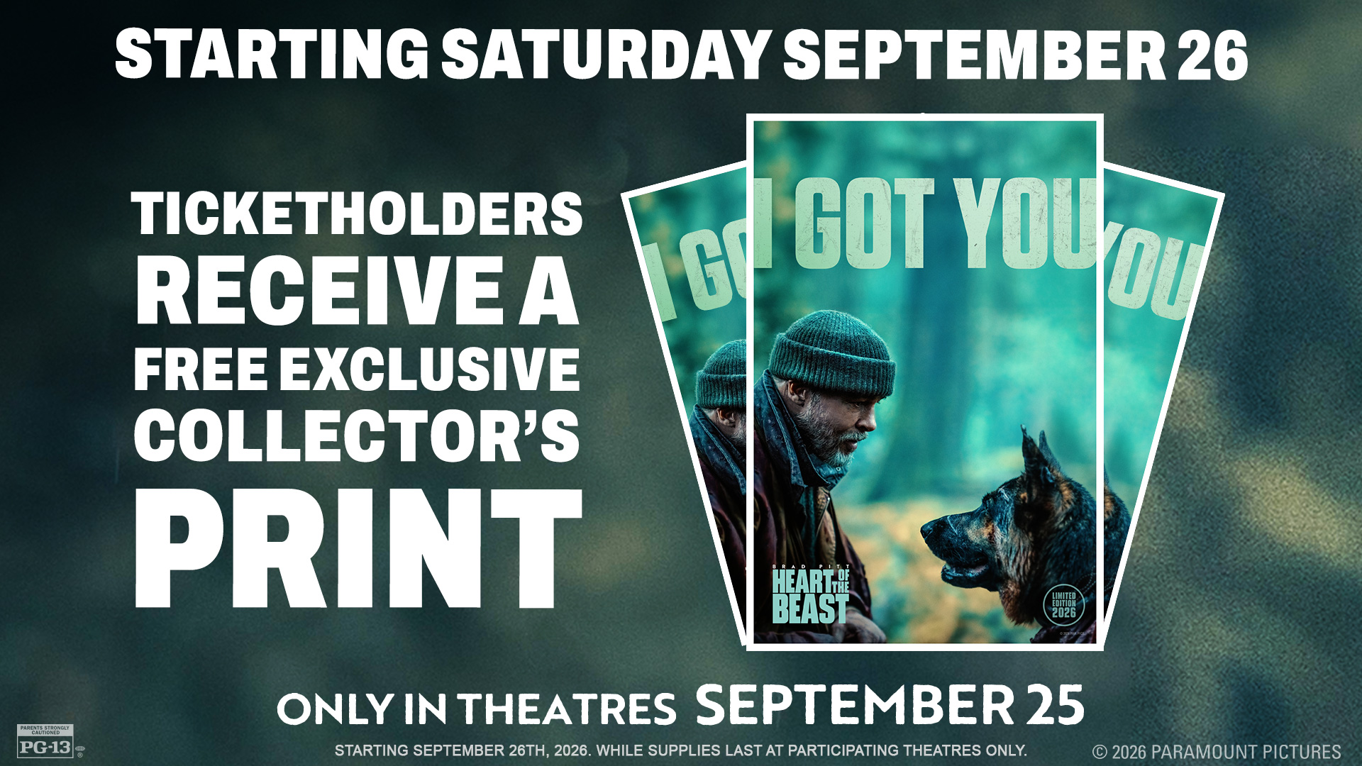 HEART OF THE BEAST Collector Print Giveaway Coming Saturday, September 26 image