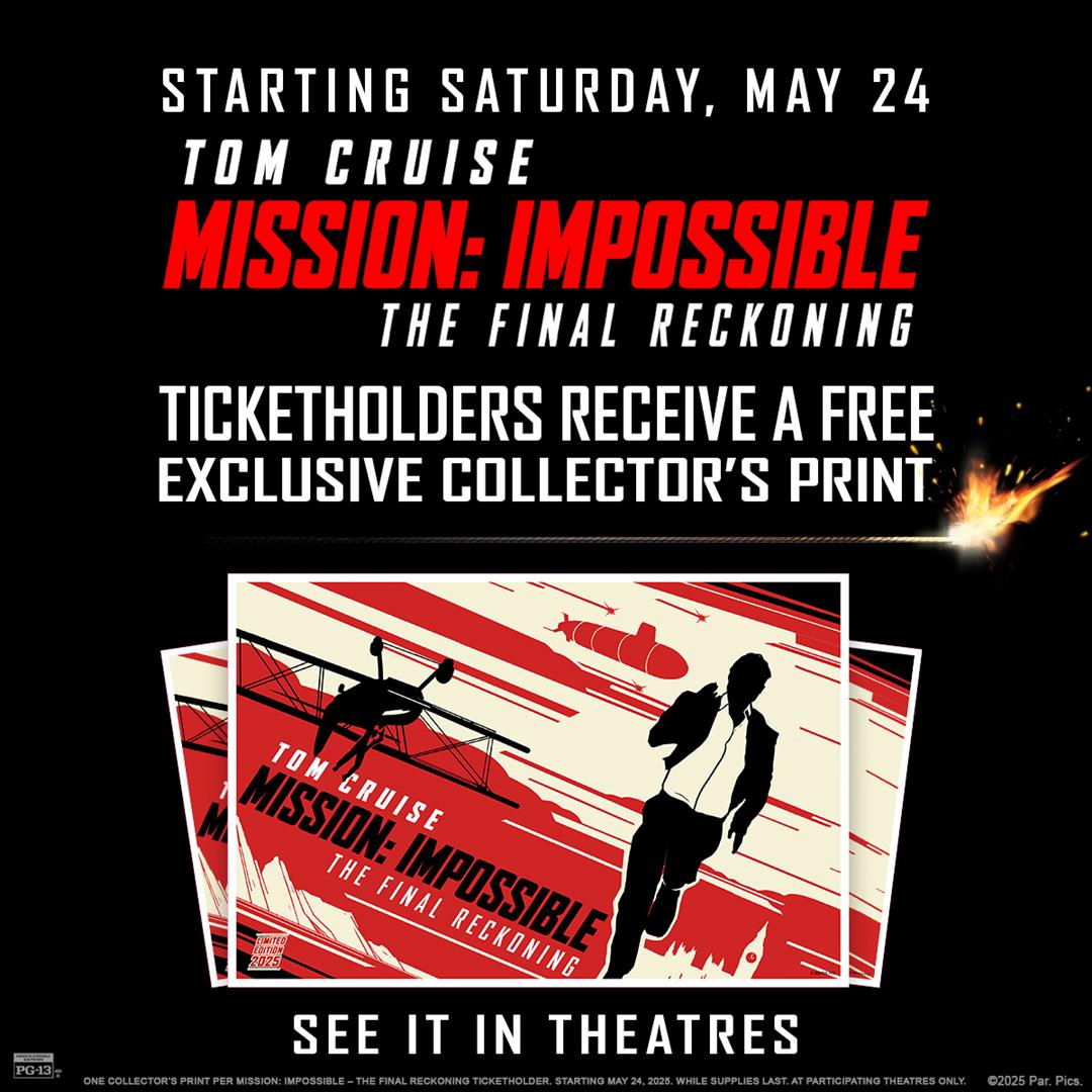 Mission Impossible - The Final Reckoning Collector's Print on 5.24.2025 image