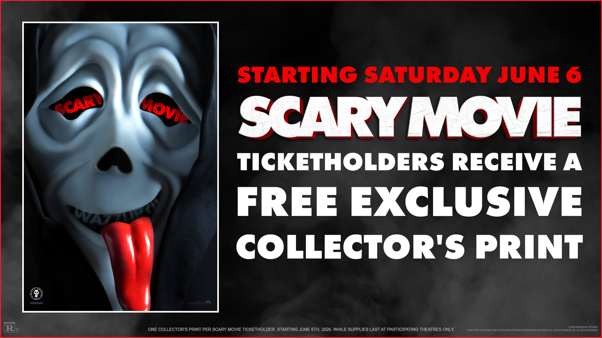 SCARY MOVIE Collector Prints – June 6 image