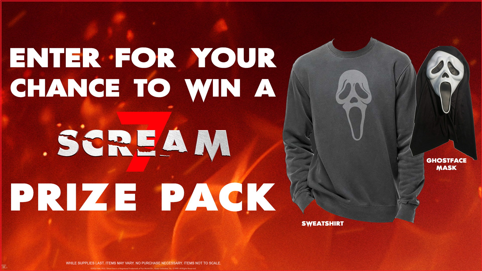Scream 7 Prize Pack Instagram Giveaway image