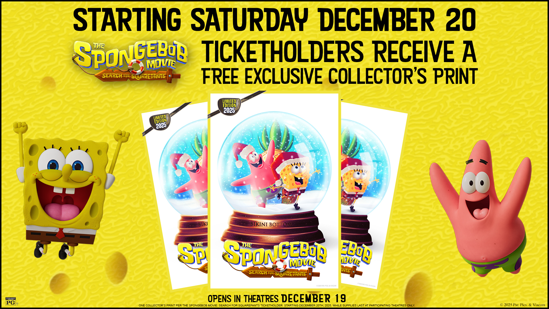 Spongebob Collector Print Giveaway 12.20 image