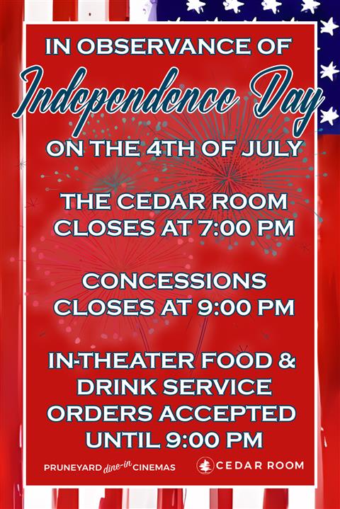 Independence Day Hours image