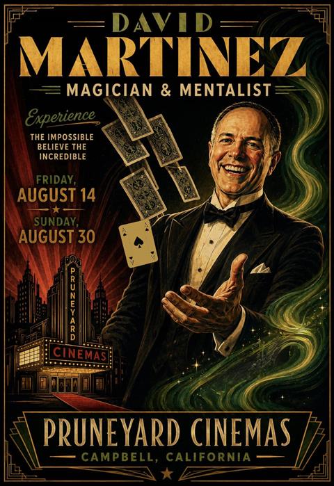 Live Magic with David Martinez August2026 image