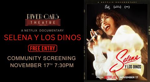 SELENA Y LOS DINOS - Free Community Screening poster