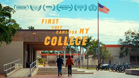 FIRST THEY CAME FOR MY COLLEGE poster