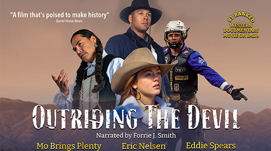 OUTRIDING THE DEVIL - Texas Premiere Movie Poster