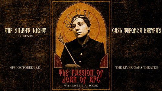 THE PASSION OF JOAN OF ARC with Live Metal Score by The Silent Light Movie Poster