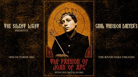 THE PASSION OF JOAN OF ARC with Live Metal Score by The Silent Light poster