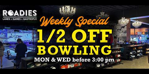 Weekly Special Half Off Bowling image