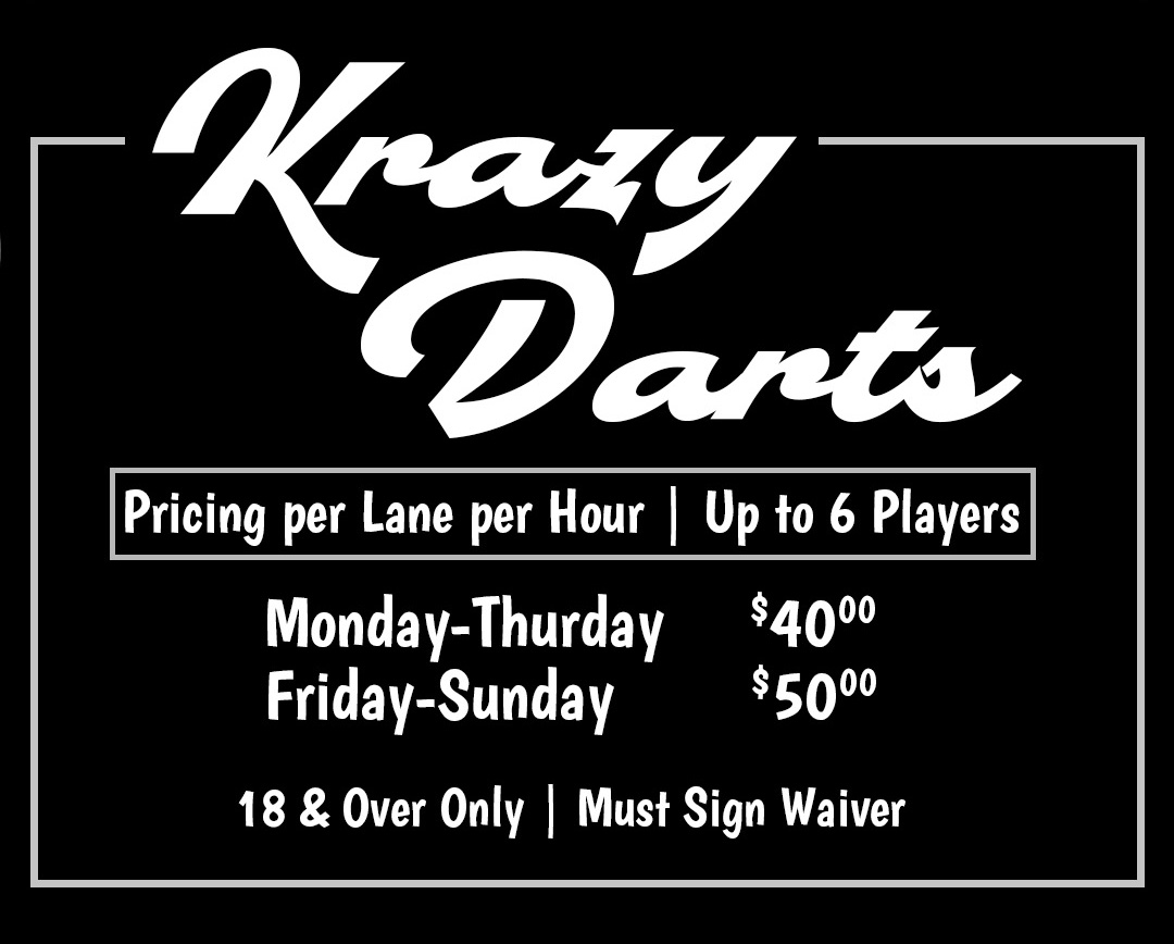 Krazy Darts Pricing