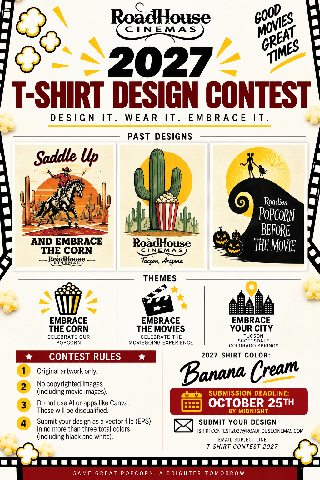 Roadie T-Shirt Contest Rules 2027