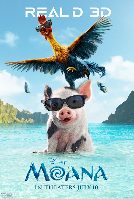 MOANA 3D Movie Poster