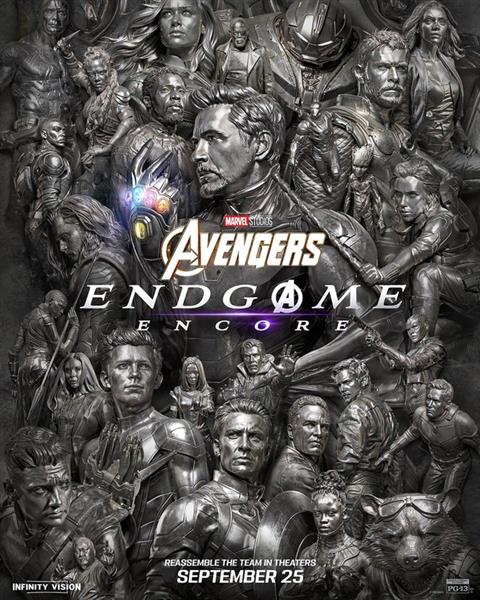 IMAX AVENGERS ENDGAME ENCORE Movie Poster
