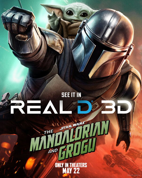 STAR WARS 3D: THE MANDALORIAN AND GROGU Movie Poster