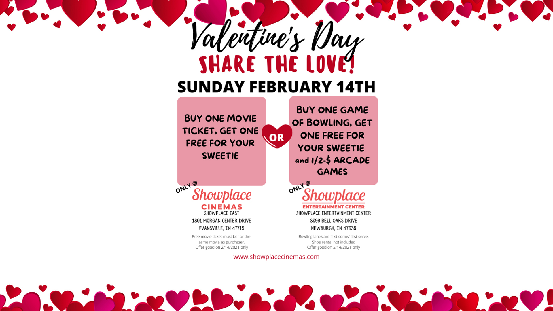 Showplace Cinemas Evansville DineIn Movie Theater