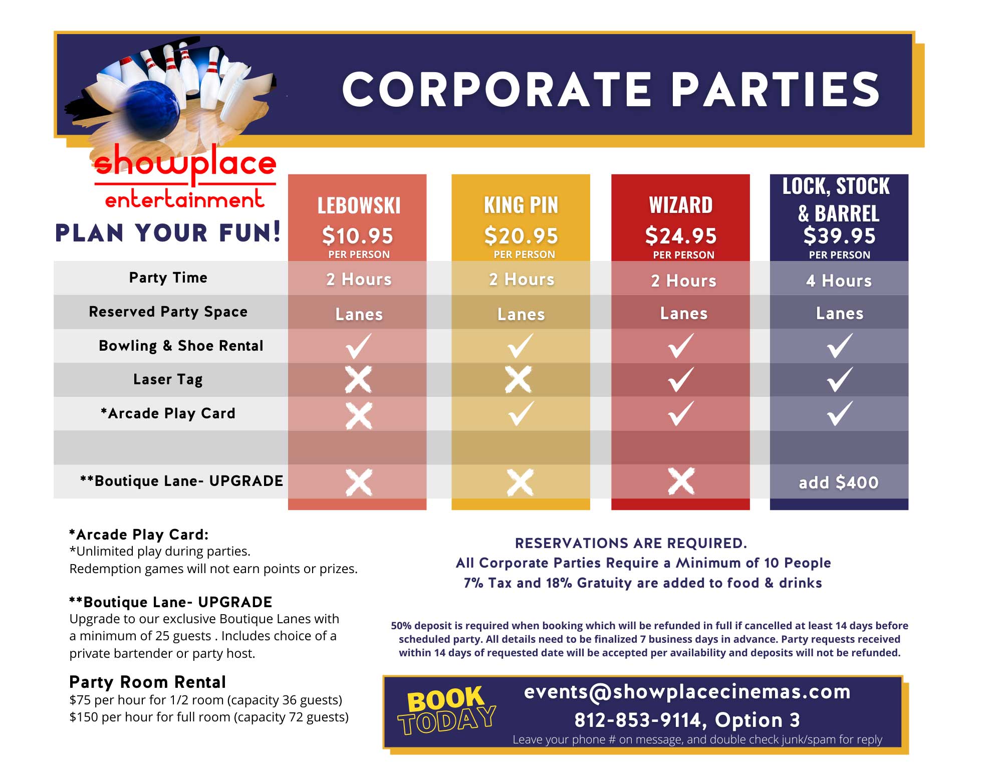 corporate party flyer