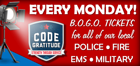 Buy one get one on Mondays for first responders
