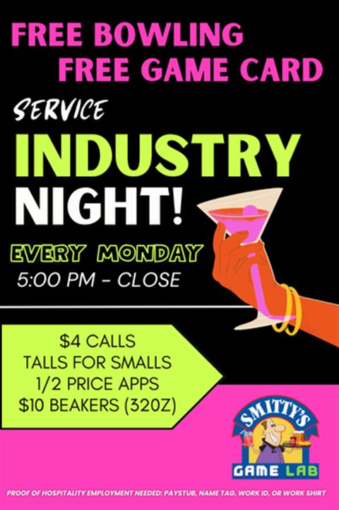 INDUSTRY NIGHT MONDAYS SANFORD image