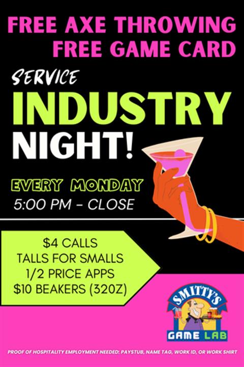 INDUSTRY NIGHT MONDAYS TILTON AND TOPSHAM image