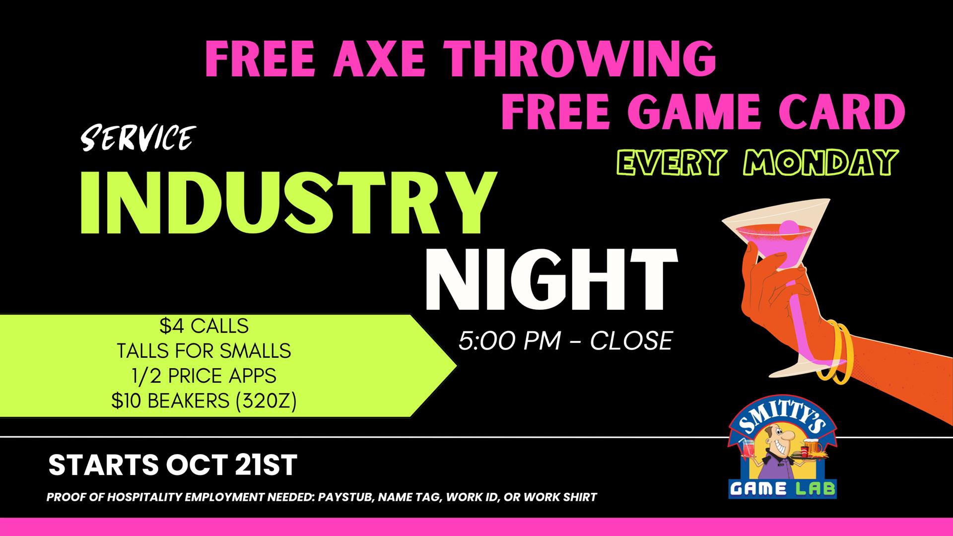 INDUSTRY NIGHT MONDAYS TILTON AND TOPSHAM image