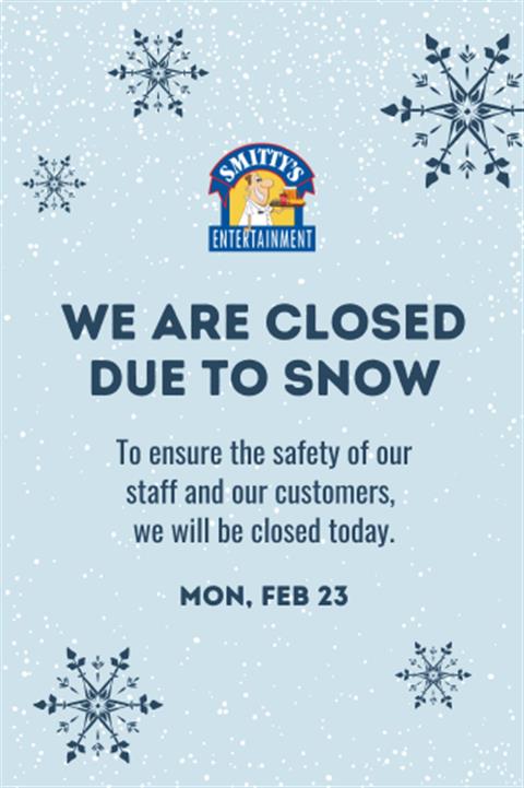 Snow Closure - Feb 23 image
