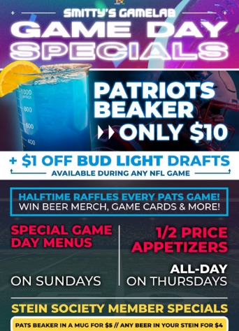 GAME DAY SPECIALS EVERY NFL GAME
