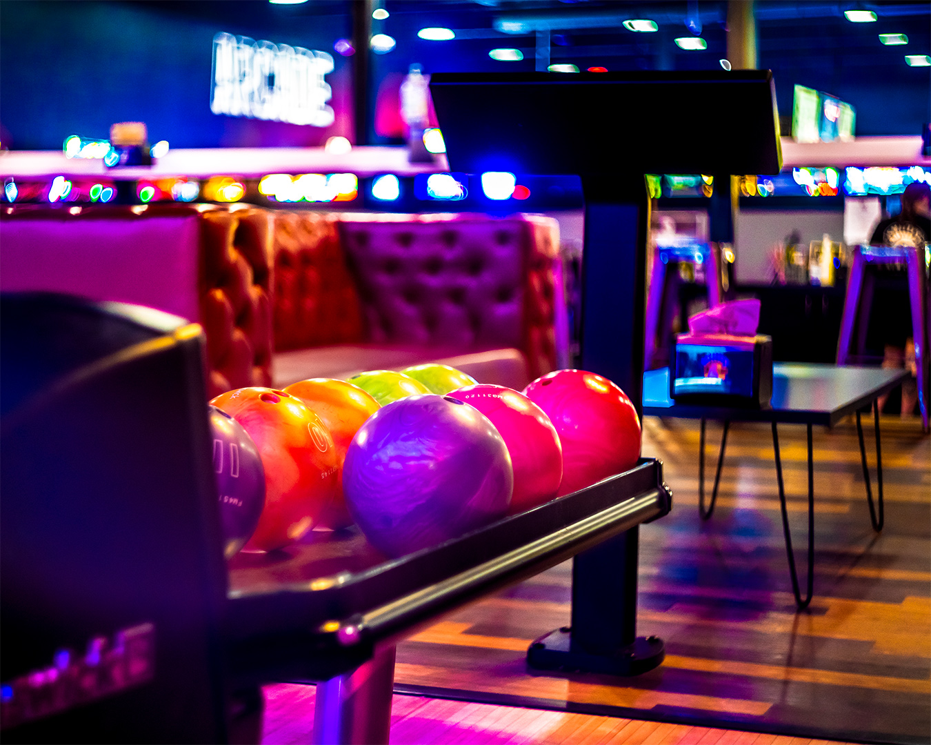 Colorful Bowling Balls