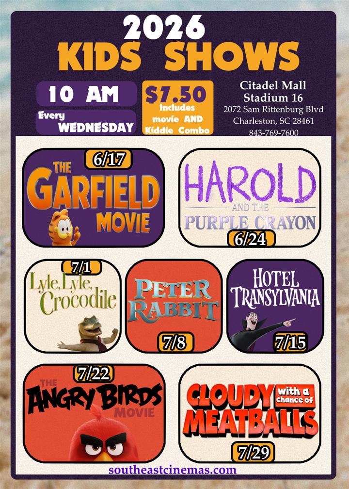 SUMMER KIDS SERIES WEEK 1 - GARFIELD MOVIE - INCLUDES KIDDIE COMBO Movie Poster