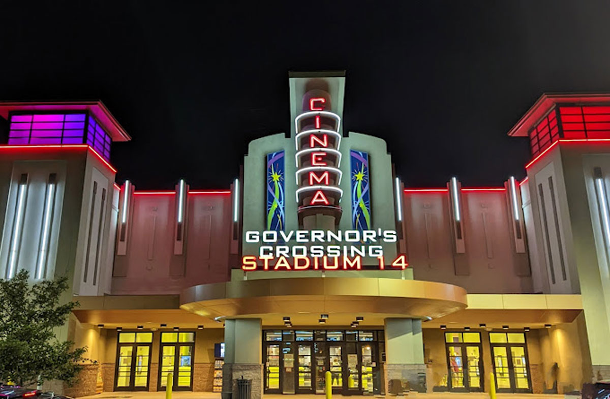 Location exterior at night