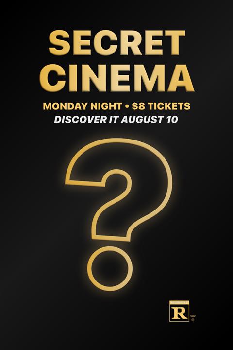 SECRET CINEMA 8/10/26 poster