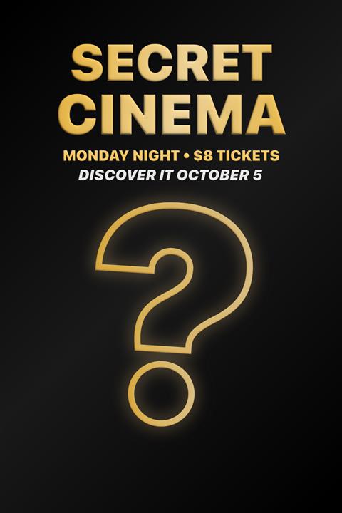 SECRET CINEMA 10/5/26 poster