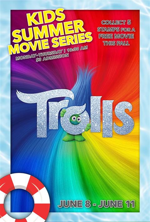 TROLLS: $3 SUMMER MOVIE SERIES poster