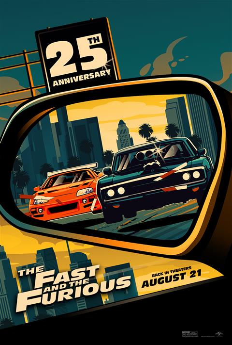 $7 RETRO SPECIAL - THE FAST AND THE FURIOUS: 25 YEAR ANNIVERSARY poster