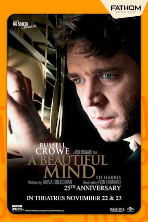 A BEAUTIFUL MIND 25TH ANNIVERSARY poster