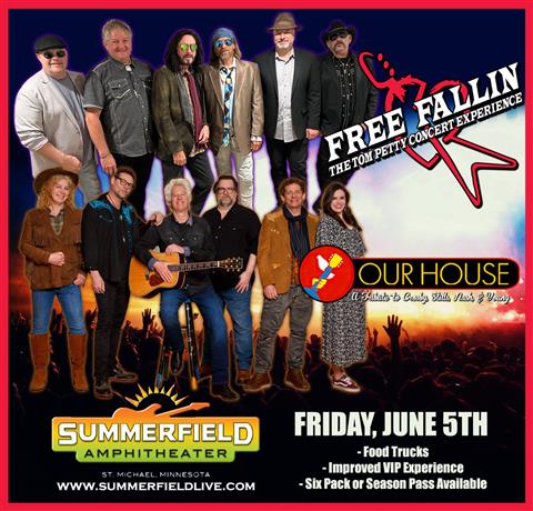 FREE FALLIN' + OUR HOUSE (CSNY TRIBUTE - KURT JORGENSON) poster