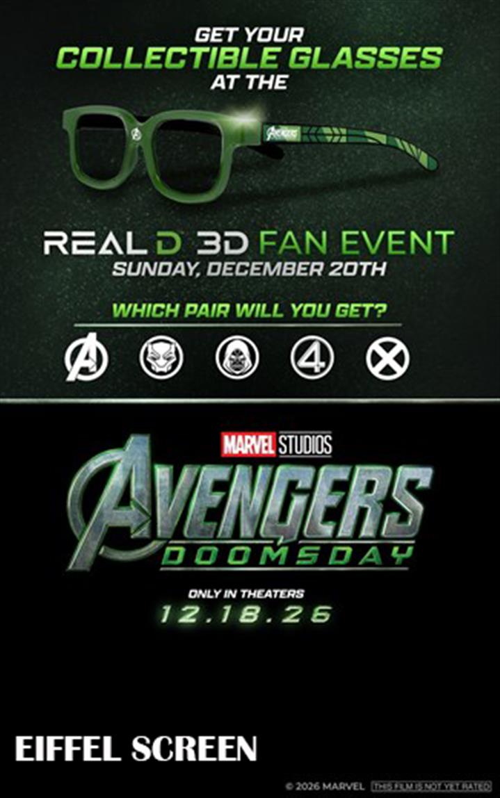 AVENGERS: DOOMSDAY REALD 3D FAN EVENT Movie Poster