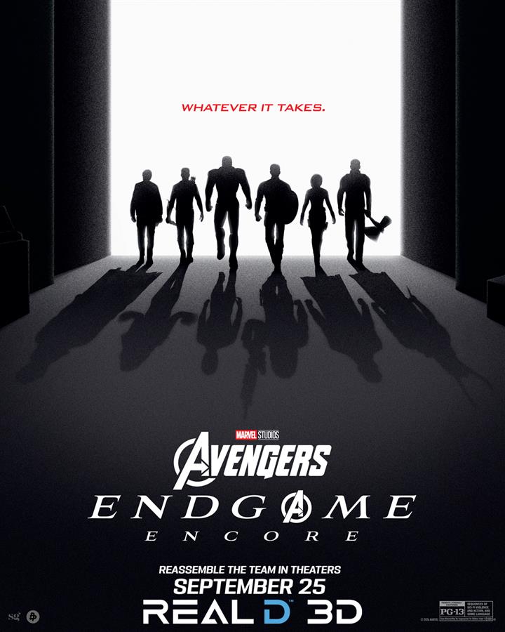 AVENGERS ENDGAME: ENCORE 3D Movie Poster