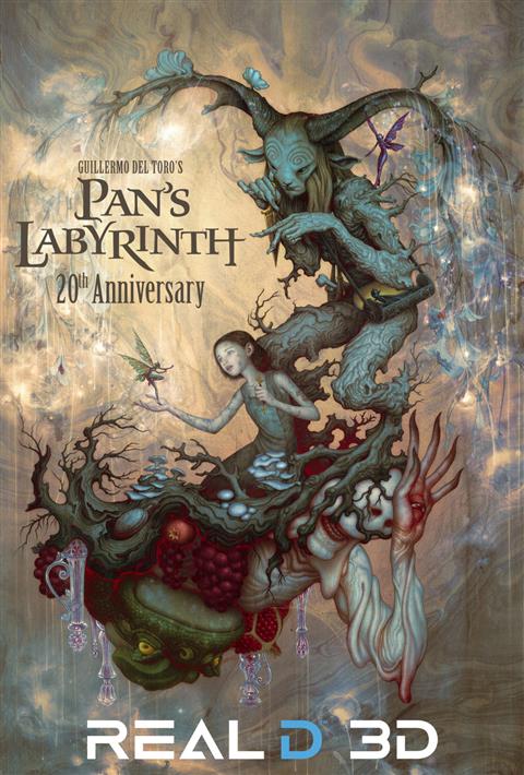 GUILLERMO DEL TORO'S PAN'S LABYRINTH 3D 20TH ANNIVERSARY poster
