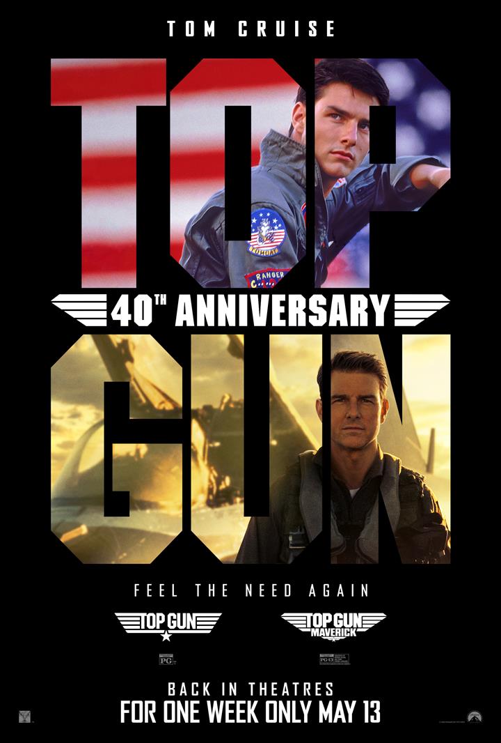 TOP GUN 40TH ANNIVERSARY Movie Poster