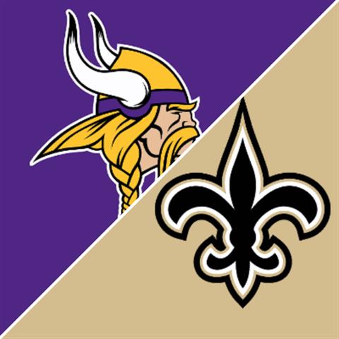 VIKINGS VS. SAINTS poster