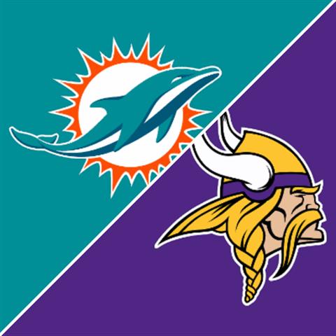 VIKINGS VS. DOLPHINS poster