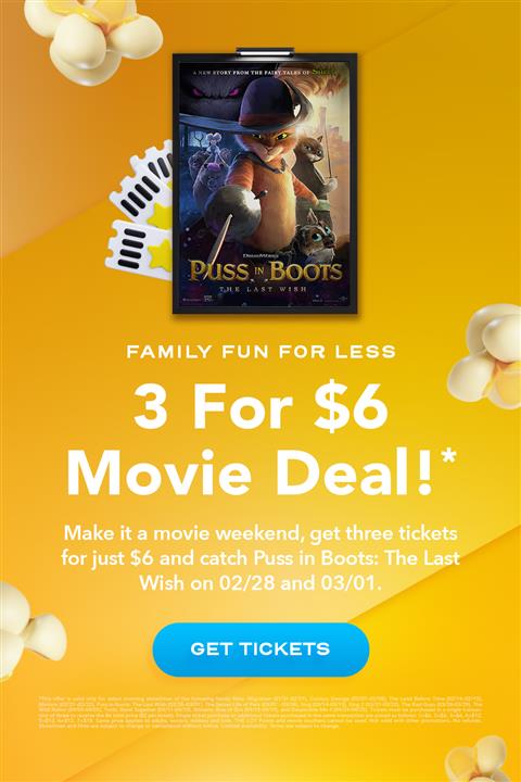 3 FOR 6 Puss in Boots image