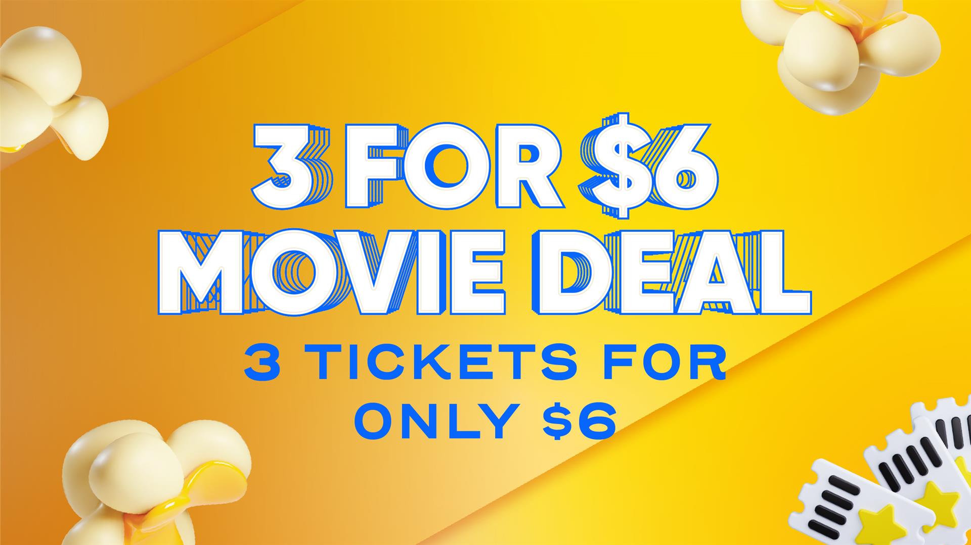 3 For $6 Movie Deal image